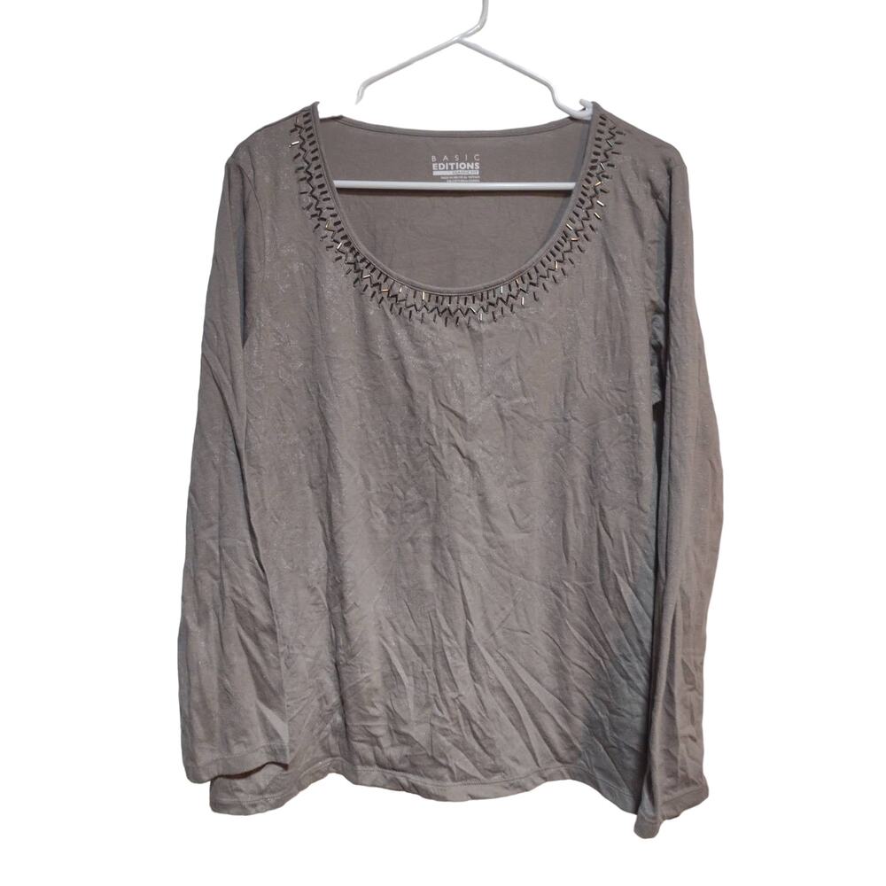 Basic Editions Women's Shirt Size Large